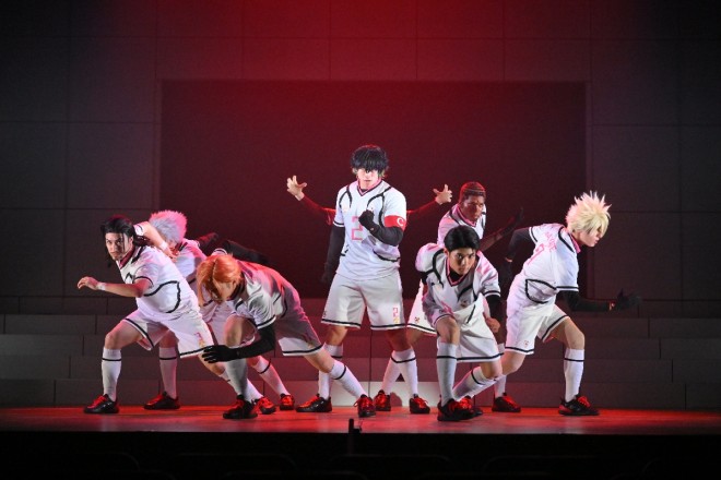 A scene from the final rehearsal of Blue Lock 4th STAGE